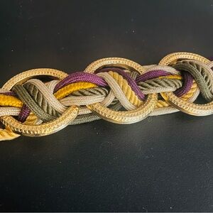 Vintage Multicolor Braided Bracelet women’s small medium